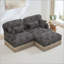 Canapé modulaire en chenille à imprimé léopard-125743059-125743057