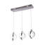 Luminaire suspendu chromé à 3 lumières Lepper