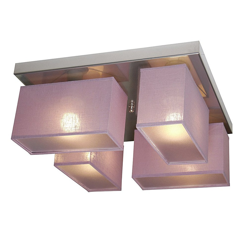 Passarelli Semi Flush Mount, Purple