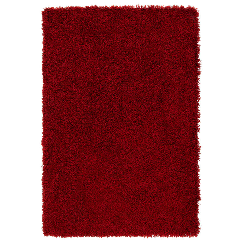 Assar Handmade Tufted Rust Area Rug, Rectangle 4' x 6'