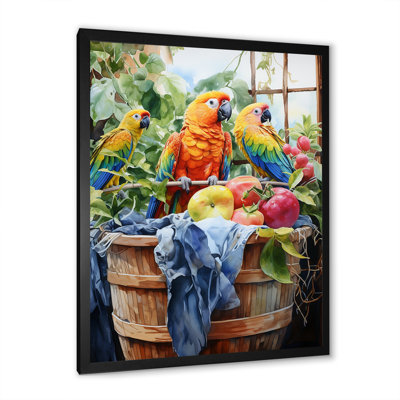 Yellow Parrot Paradise - Parrot Wall Art