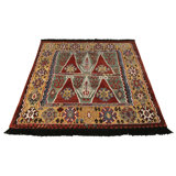 Rug & Kilim’S Classic Tribal Rug In Red And Gold Geometric Pattern