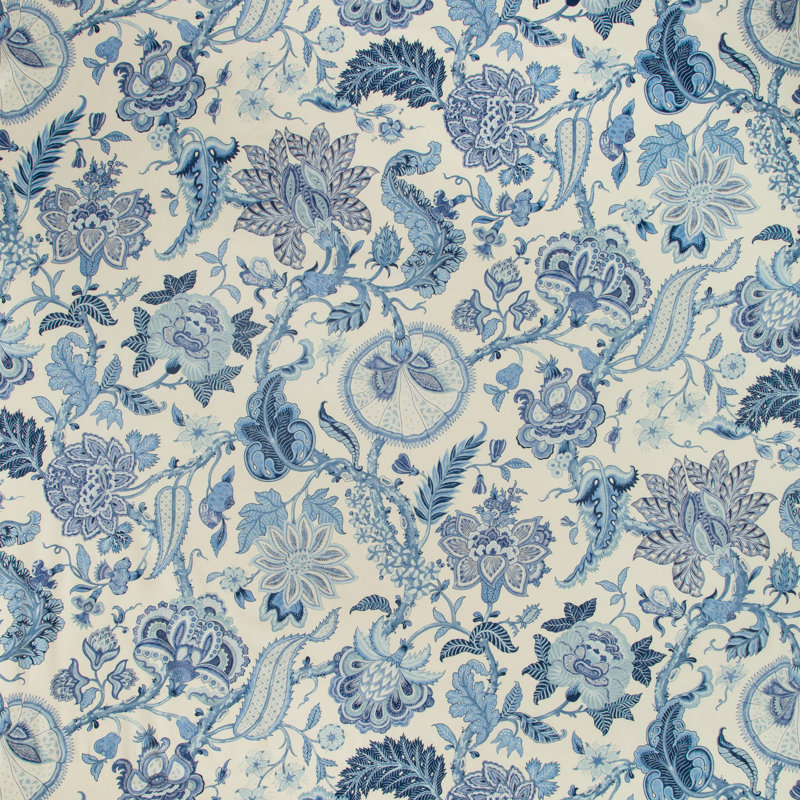 Folio Francais Saranda 100% Cotton Fabric, Blue
