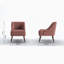 Chaise d'appoint en lin 24,8 po Laurine-32845866