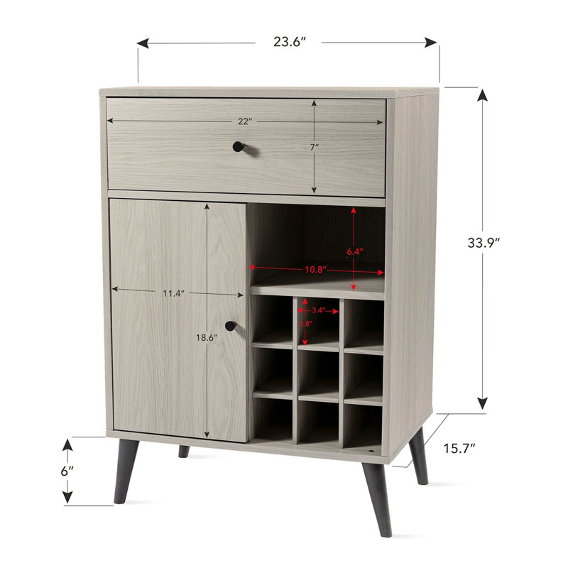 Armoire à vin, tiroir simple, armoire simple