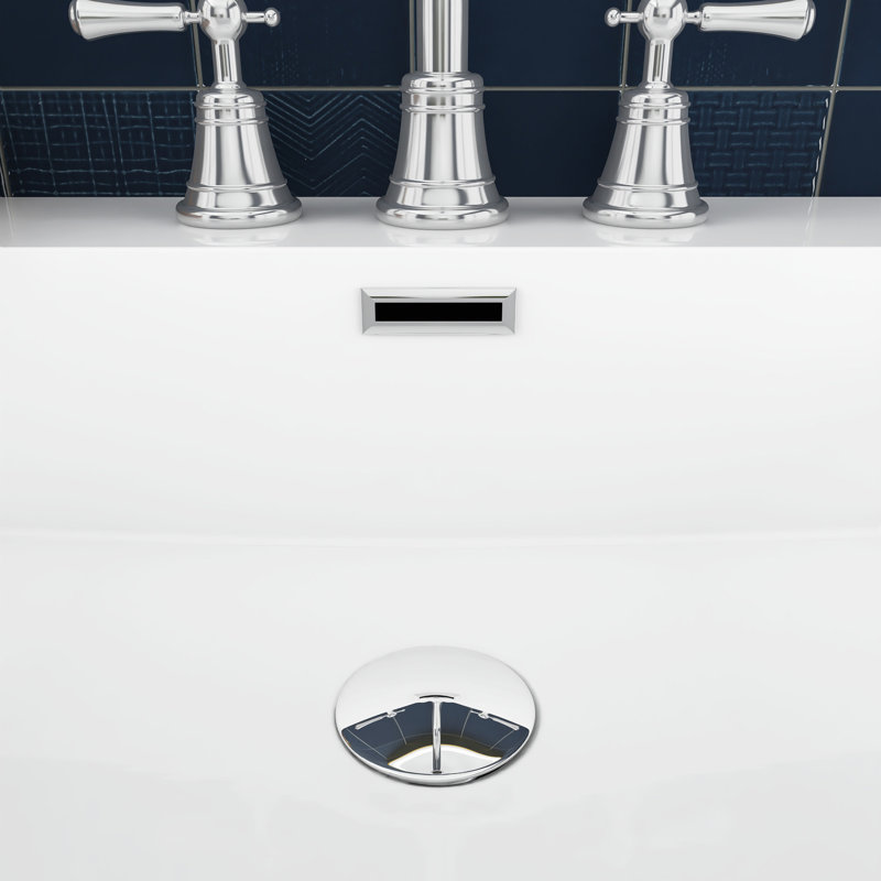 72 po Meuble-lavabo autoportant à panneaux de particules en chêne avec 2 tiroirs, Blanc