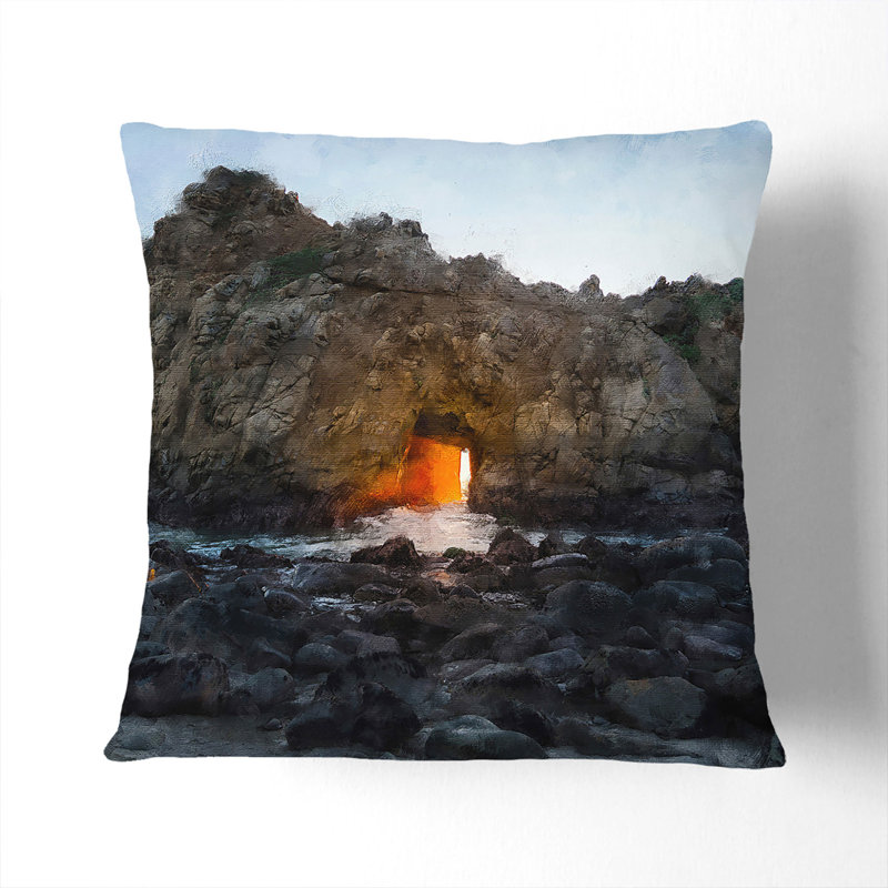 Square Cushion, 55cm H x 55cm W x 20cm D, Stone