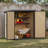 4.6 ft. W x 2.9 ft. D Outdoor Tall Storage Shed With Shelves