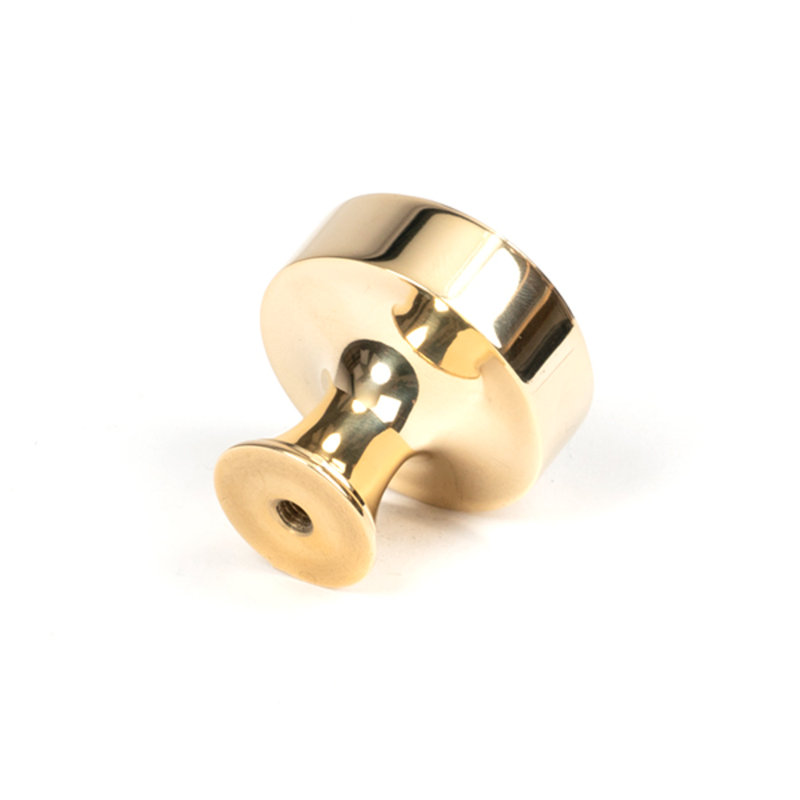 Matt Black Scully Cabinet Knob - 38Mm, 3 cm, Polished Brass