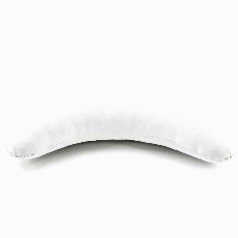 Rayon From Bamboo Essence Side Sleeper Pillowcase - Cooling Viscose Fabric - Queen Size Powdered Sugar White - Soft and Comfortable - Curved Pillow Fit