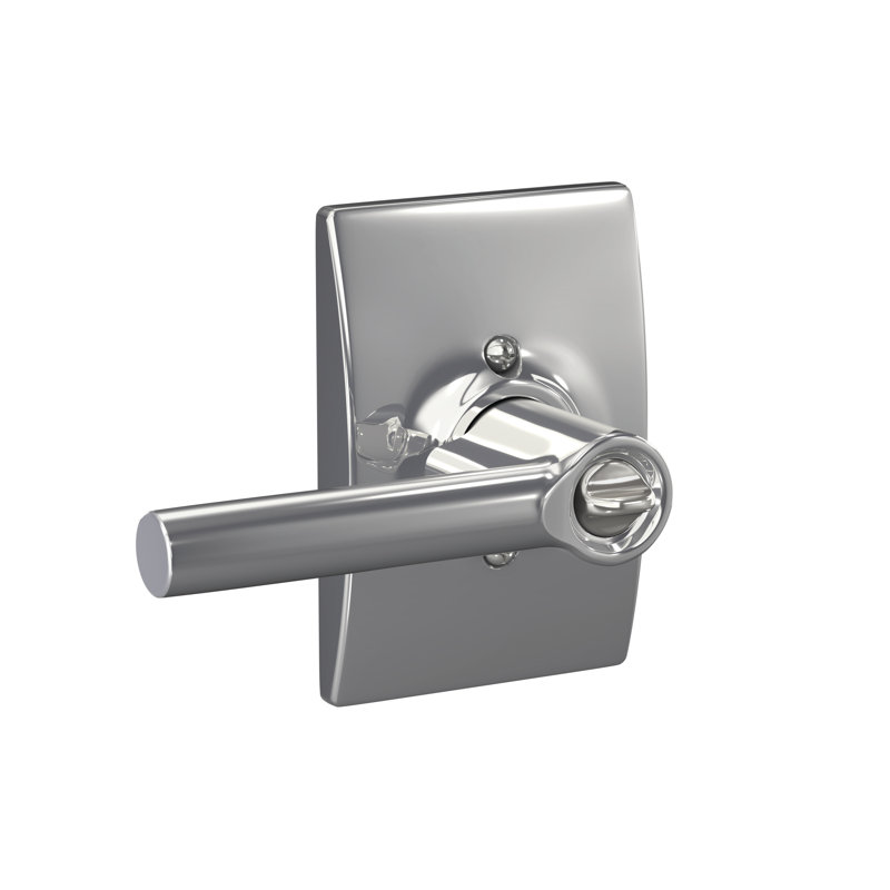 Broadway Keyed (Entry) Door Lever, Bright Chrome, Keyed Alike