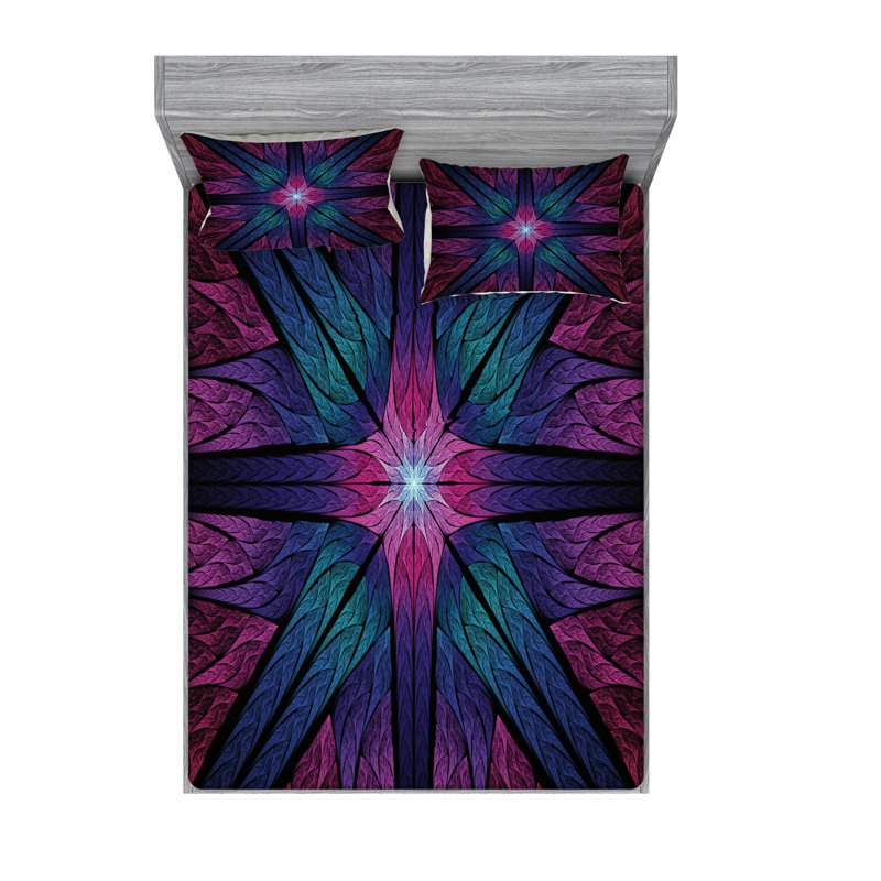Microfiber Sheet Set, Queen Sheet Set with Fitted Sheet