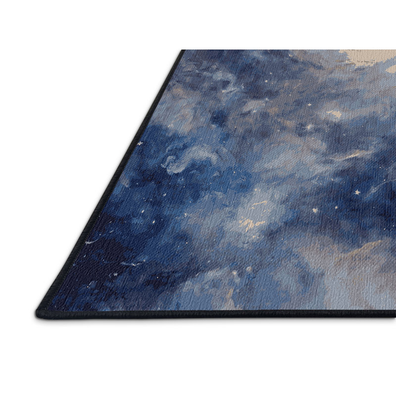Tapis gris lavable à la machine, Rectangle 4 pi x 6 pi