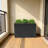 Metal Planter Box With Removable Insert Shelf For Outdoor Patio