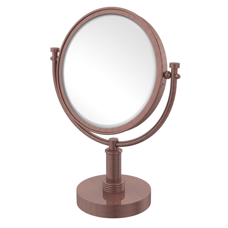 Miroir grossissant moderne et contemporain, Bronze huilé, 4X