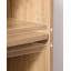 Armoire de rangement Mid-Century moderne avec portes en rotin tissé, tablettes ouvertes et tablettes réglables - parfaite pour le salon et la salle à manger