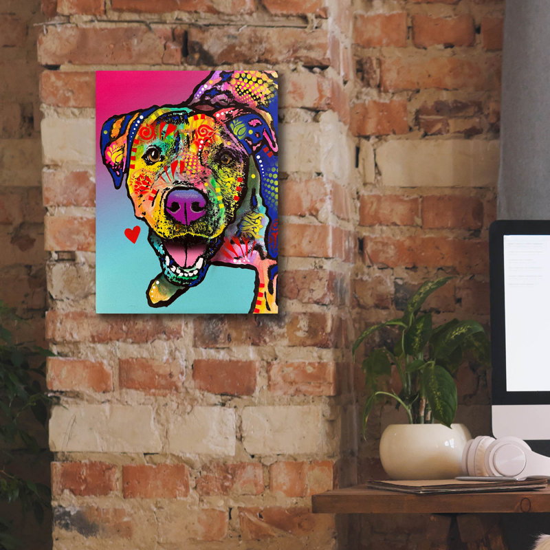 «Up» par Dean Russo, art mural sur toile, H 16 po x l 12 po x P 0,75 po