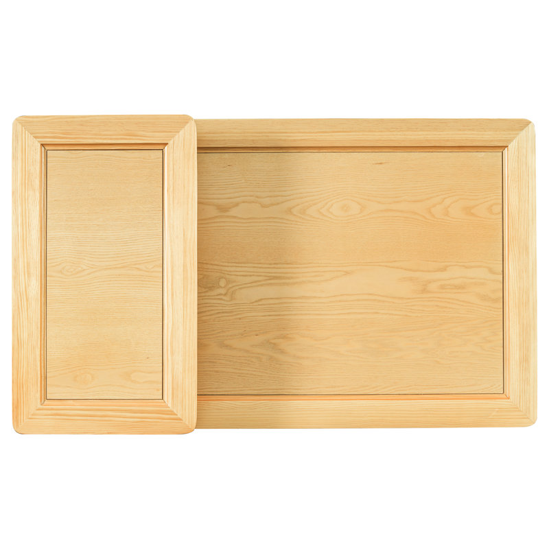 Table basse gracieuse avec tablette et rangement enchanteur, Naturel