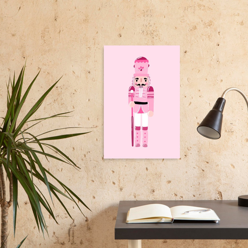 Casse-noisette rose, impression classique délicate et élégante, 24" H x 16" W