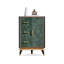 Vert + noir massif + armoire de coin en bois manufacturé-396207731