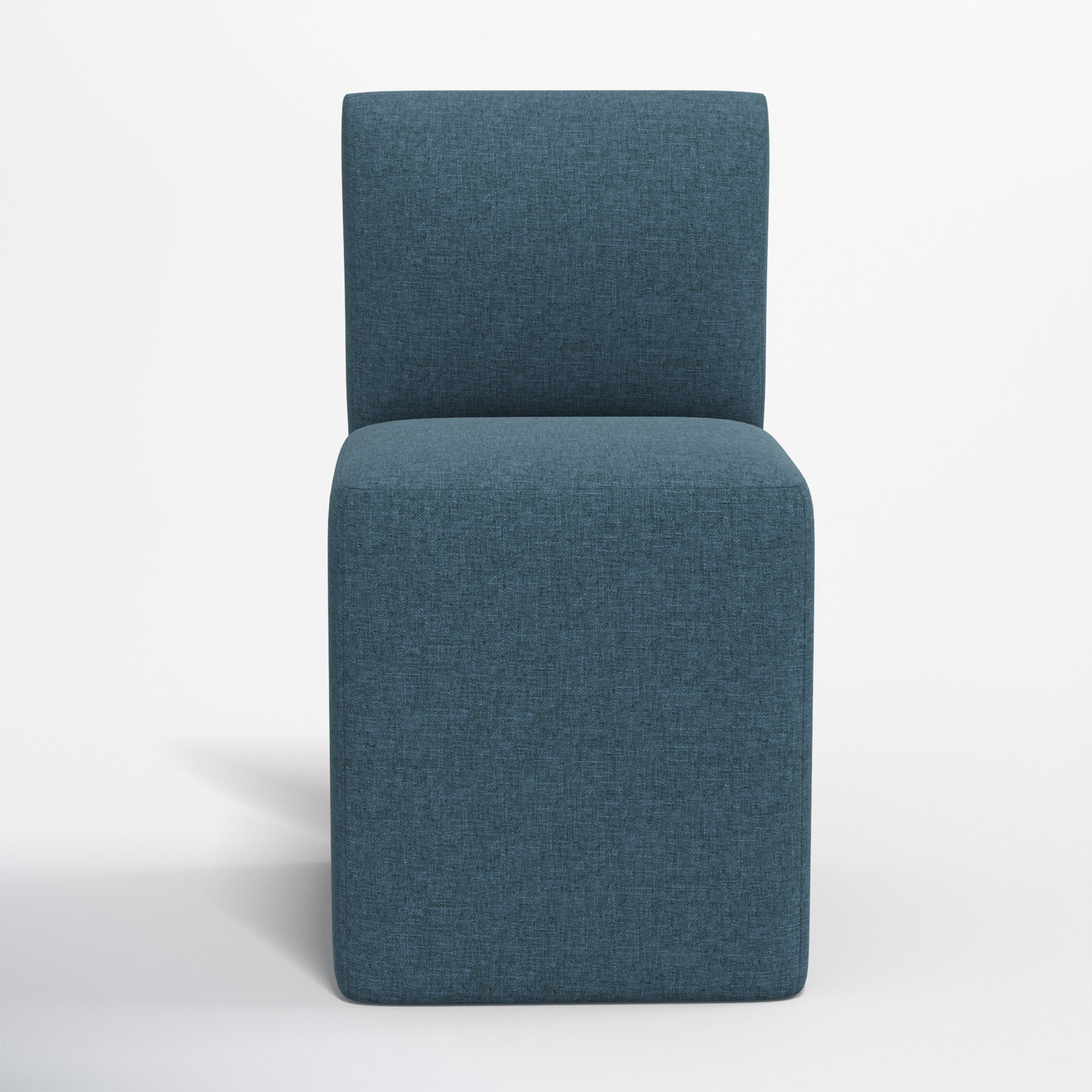 Mendy Dining Chair, Zuma Navy Textured Linen