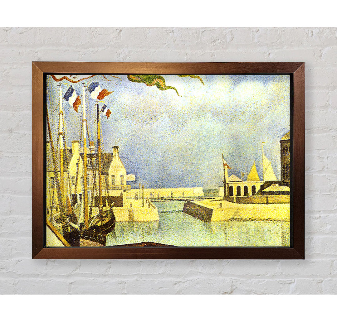 Sonntag in Port-En-Bessin von Georges Seurat - Einzelne Bilderrahmen Kunstdrucke