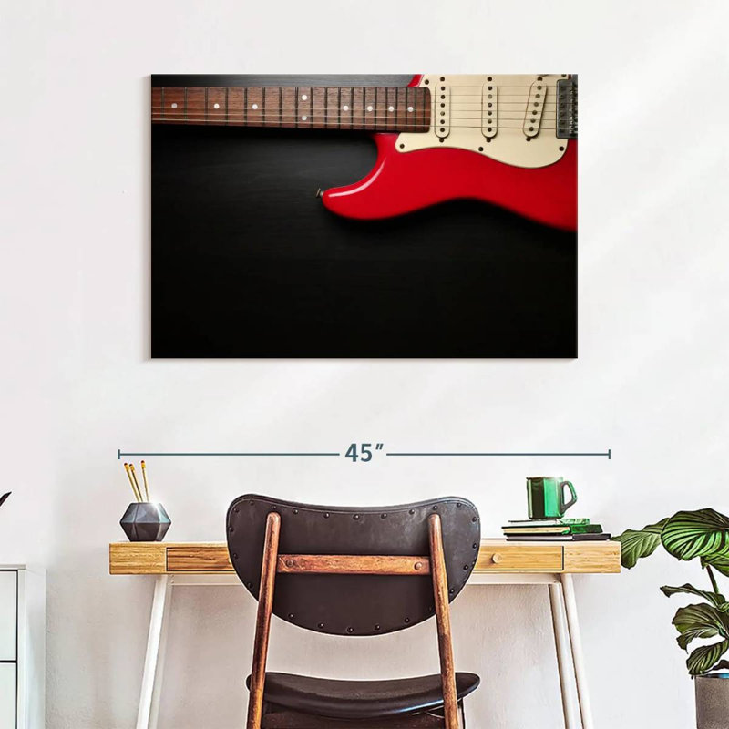 Guitare électrique Abarca Classic Red, H 26 po x l 39 po