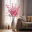 7 pièces décoratives en fausse fleur de cerisier, longues fleurs artificielles pour un grand vase, branches de cerisier en fleurs pour arrangements floraux, décorations de printemps de mariage