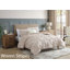 Ensemble d'édredon de 3 pièces en microfibre à nervures Swift Home - couleurs unies et motifs rayés - toutes saisons, durable, facile d'entretien-156299571-226458142