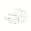 Canapé-lit Cloud Couch pour salon, canapé 2 places en chenille avec 2 coussins lombaires et 2 coussins décoratifs, canapé rembourré à accoudoirs larges avec 2 repose-pieds, chenille-126593088