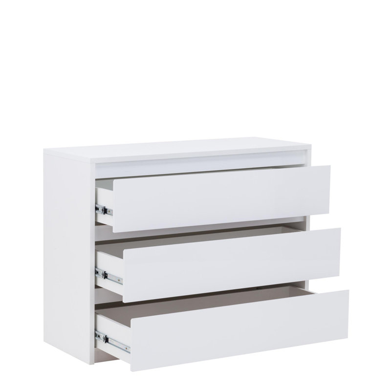 Wylo 110cm W 3 - Drawer Chest of Drawers
