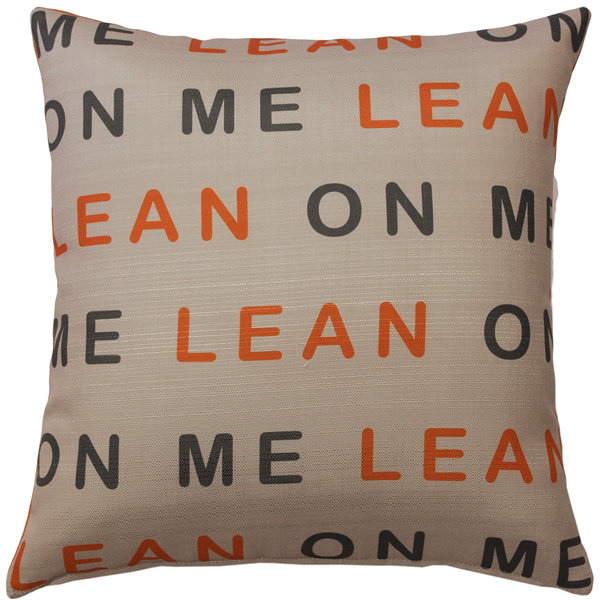 Coussin décoratif intérieur / extérieur Lean on Me, Orange