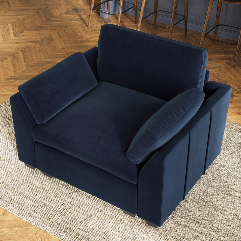 Canapé simple Knopp, Bleu