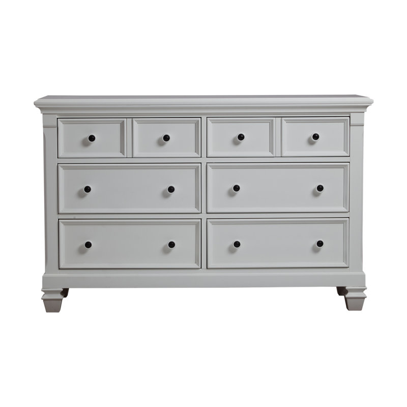 Commode 6 tiroirs Glendale blanc pur