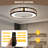 22.4" Ceiling Fan with Remote Control and LED Lights