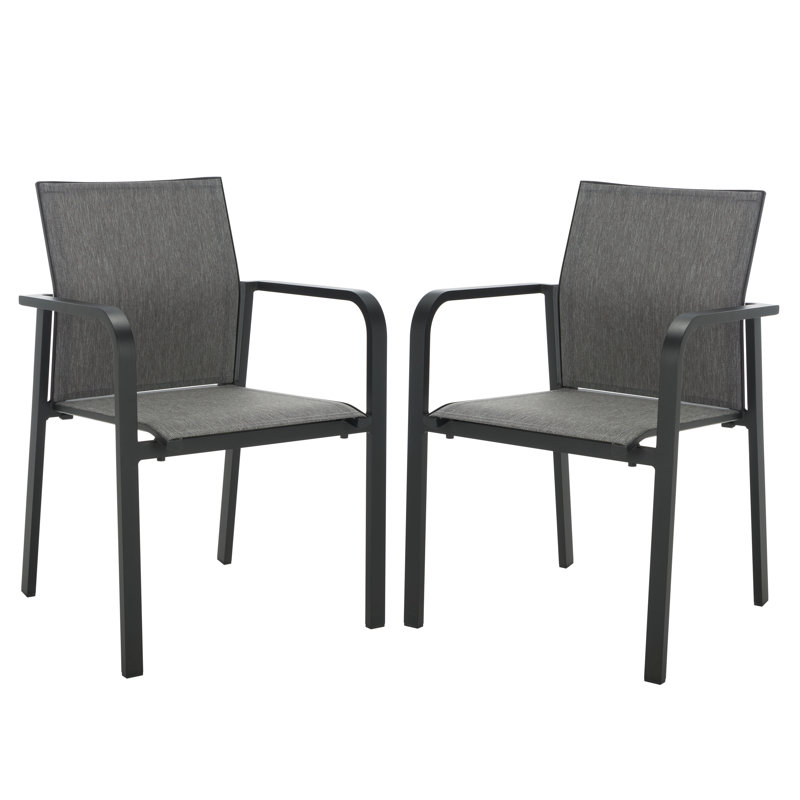 Ensemble de 2 fauteuils Olguin, Noir, noir, noir, noir