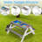 31 Outdoor Picnic Table With Detachable Umbrella - Convertible Sand & Water Activity Table, Gray, Natural Wood Connected Together Wooden And-1190575849