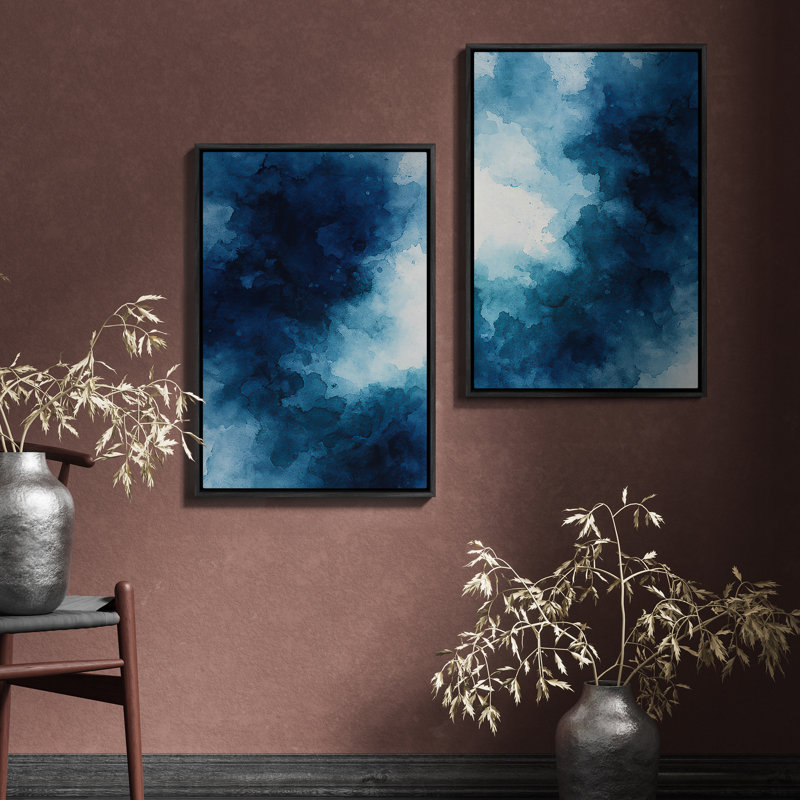 Art mural encadré, rétro, antique, classique pour chambre à coucher - 16 po x 24 po x 2 panneaux, Noir, H 24 po x l 16 po