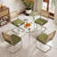 Ensemble de salle à manger rond avec plateau en verre-415632430-434635422-434635410