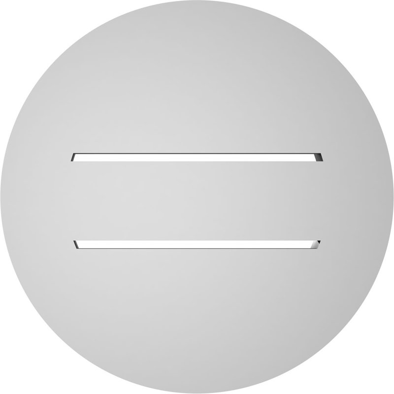 Round Surface Mount Signature Urethane Functional Gable Vent, Primed, 12" H x 12" W x 1.5" D