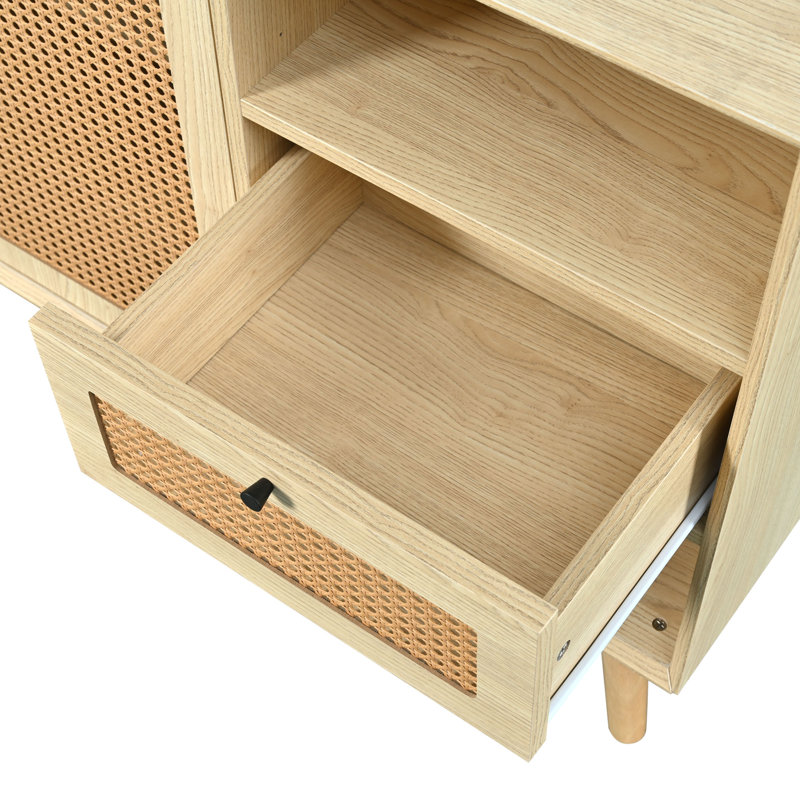 Alphon Solid Wood 1 - Drawer Rectangle Accent Chest