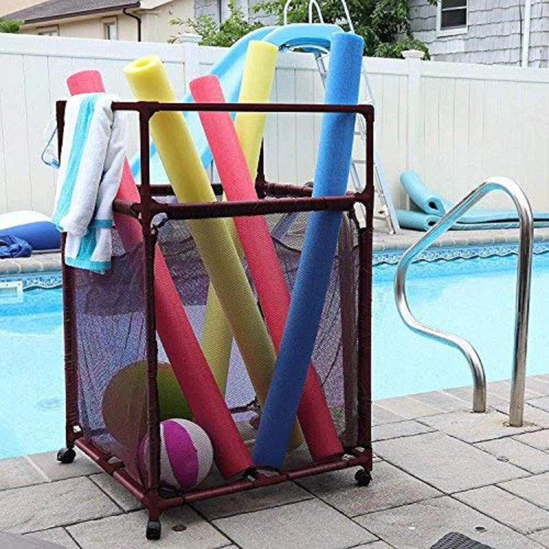 Panier de rangement pour nouilles Rolling Pool, Marron