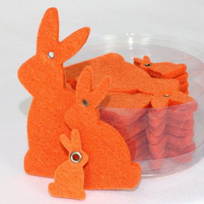 0.18'' Fabric Animals Holiday Shaped Ornament