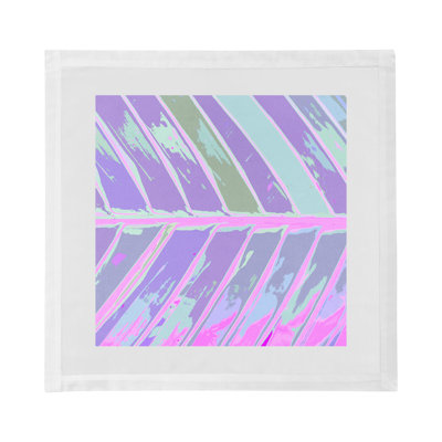 Serviettes de table en satin de coton tropical