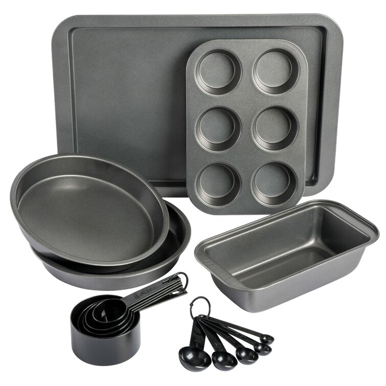 Gibson Home 95-Piece Kitchen in a Box Cookware, Dinnerware, Flatware,  Bakeware, Kitchen Storage, Tools, and Cutlery Set - Black