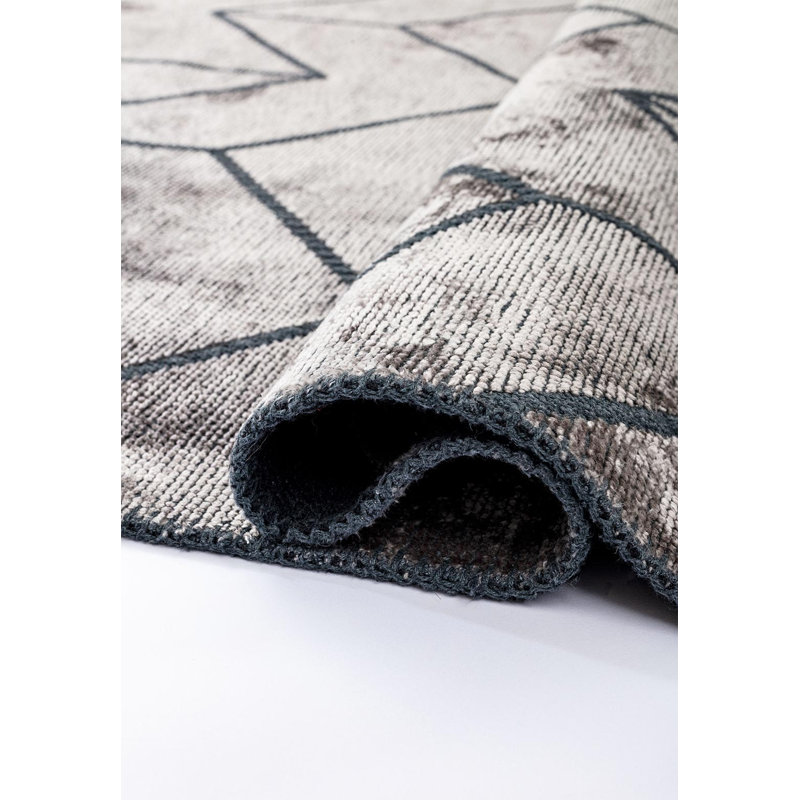Rapture Chevron Area Rug, Square 9'10"