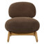 Chaise d'appoint rembourrée avec structure en bois massif Wren-129915544