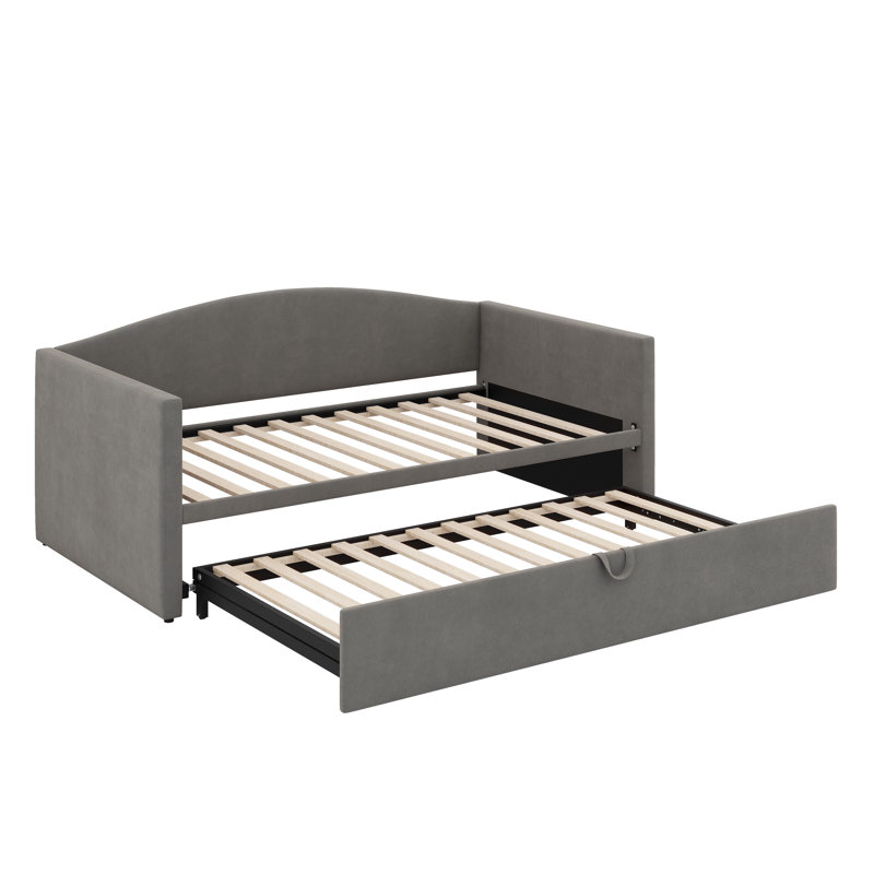 Lit de jour avec couchette extensible, Gris