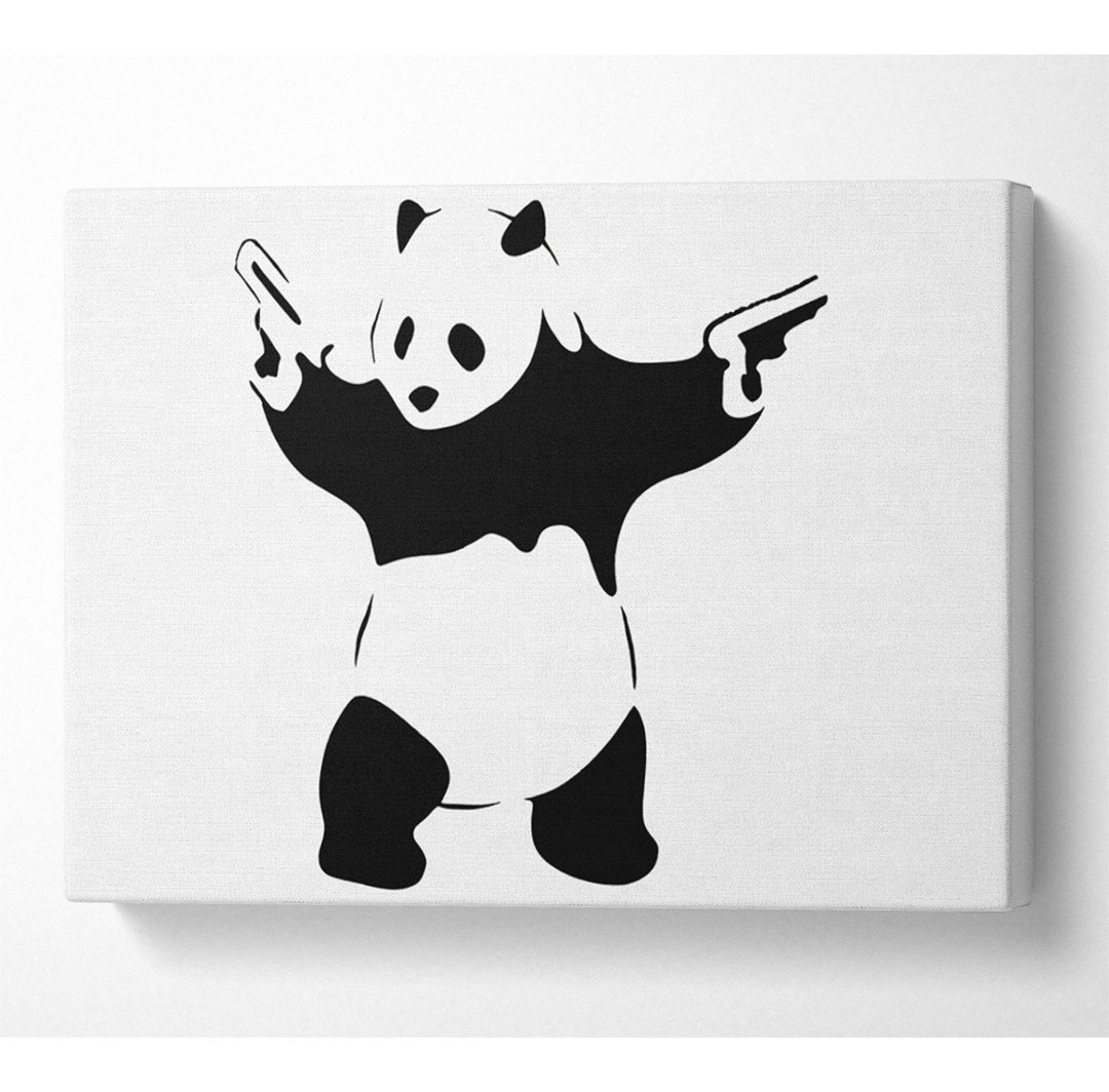 Panda Guns - Kunstdrucke auf Leinwand - Wrapped Canvas