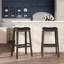 Tabouret de bar 30 po, siège en cuir-1871776235
